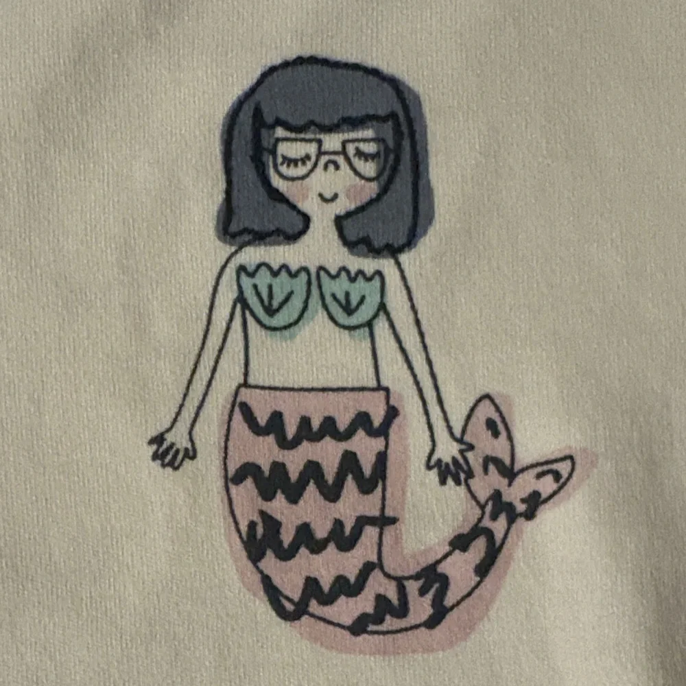 Adorable Cream Mermaid Bodysuit
